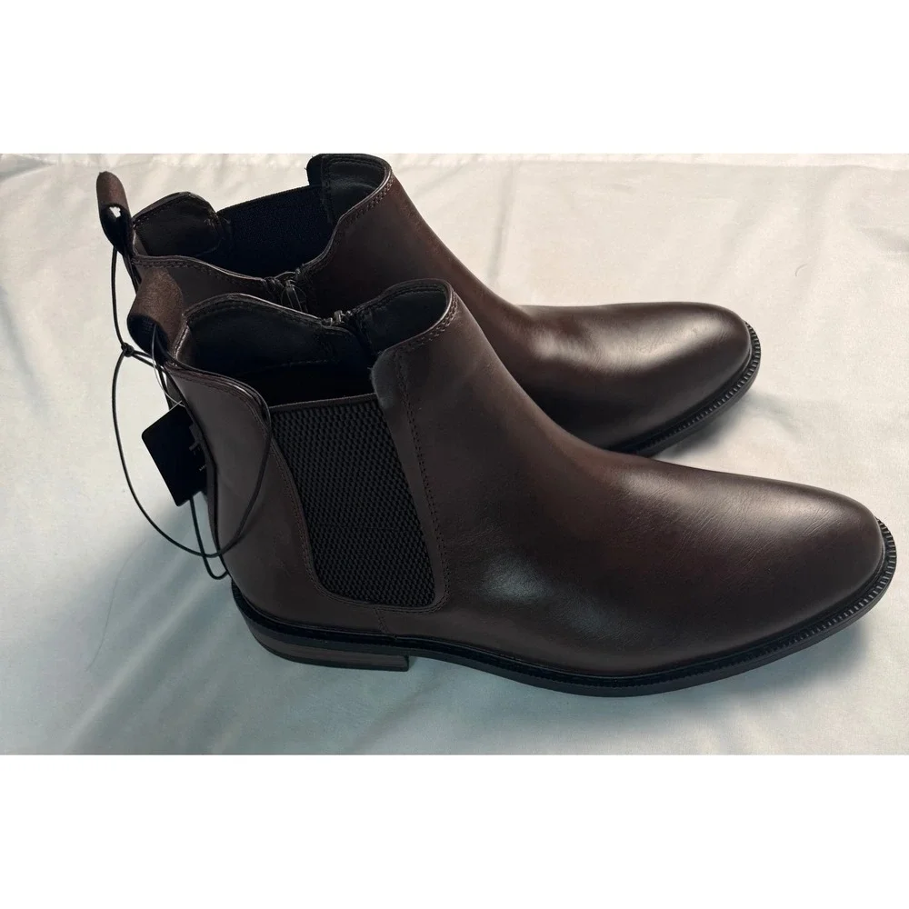 J. Ferrar JF Blake Mens Brown Chelsea Boots Memory Foam 11 Medium